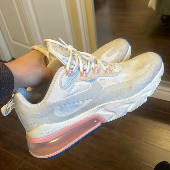 Nike Air Max 270 React summit white size 8 - Picture 3 of 10